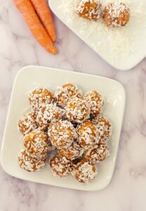 Carrot Cake Protein Balls - Becks Lives Healthy