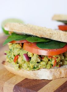 Chickpea salad sandwich