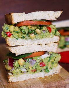 Chickpea salad sandwich