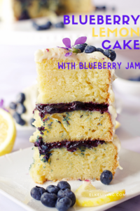 blueberry lemon cake pin