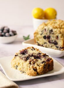 Blueberry lemon bread