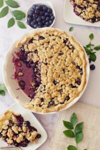 Blueberry Crumble Pie