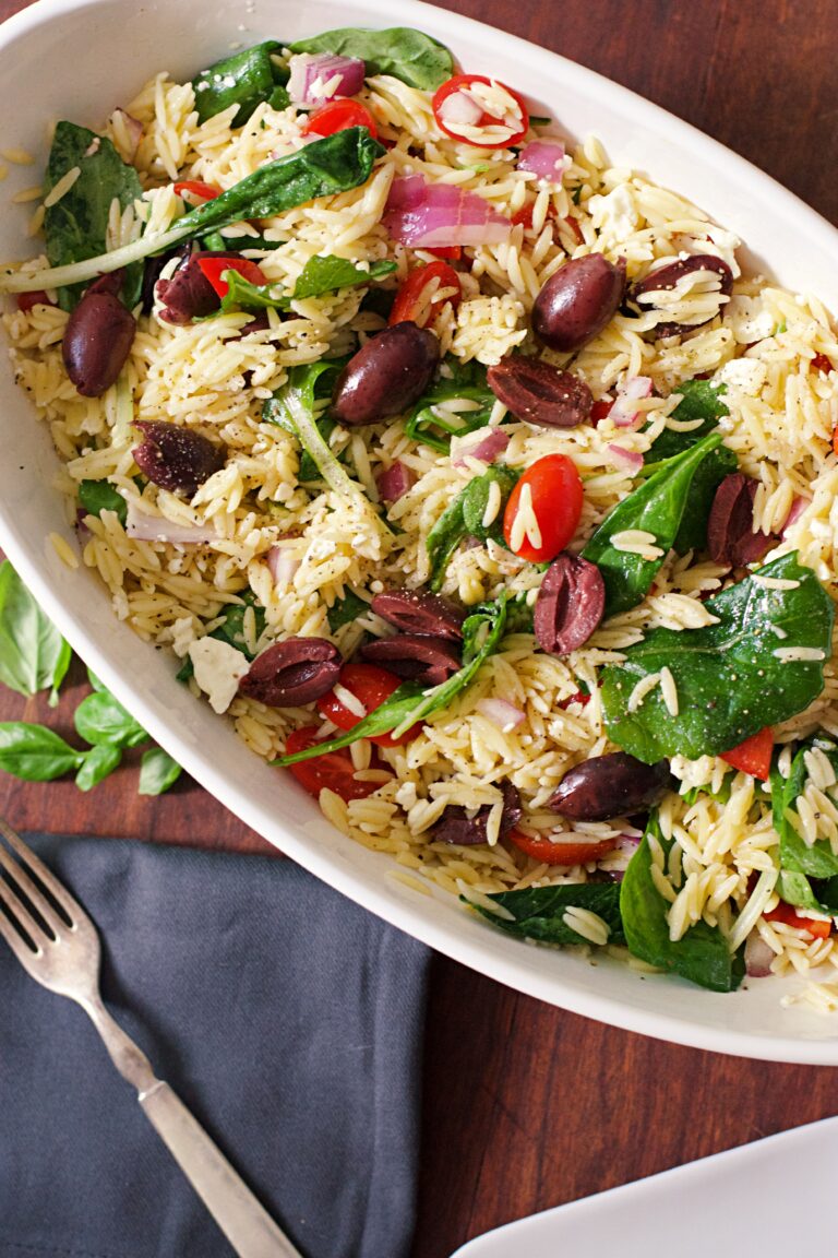 Mediterranean Orzo Salad Vegetarian