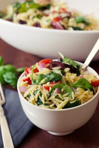 Mediterranean orzo salad 