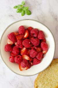 making ricotta toast