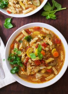 Hearty vegetable soup