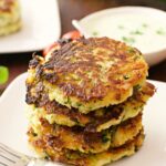 Healthy zucchini fritters