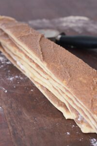 making cinnamon pull apart bread
