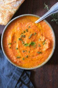 roasted tomato basil soup