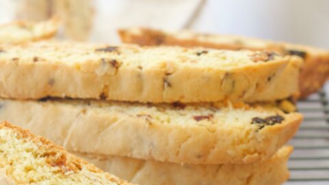 Cherry almond biscotti