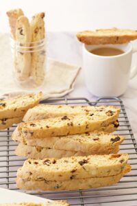 Cherry almond biscotti