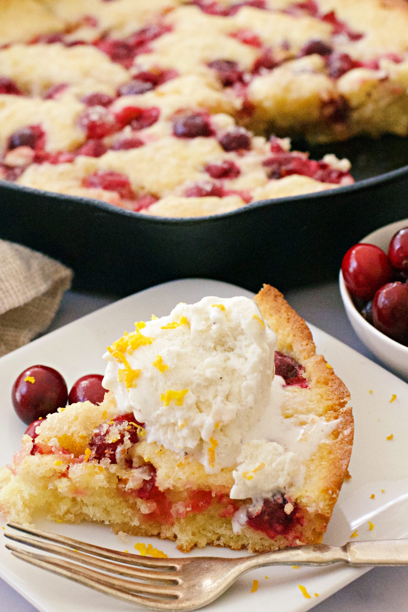 Cranberry Skillet Cake Elke Living