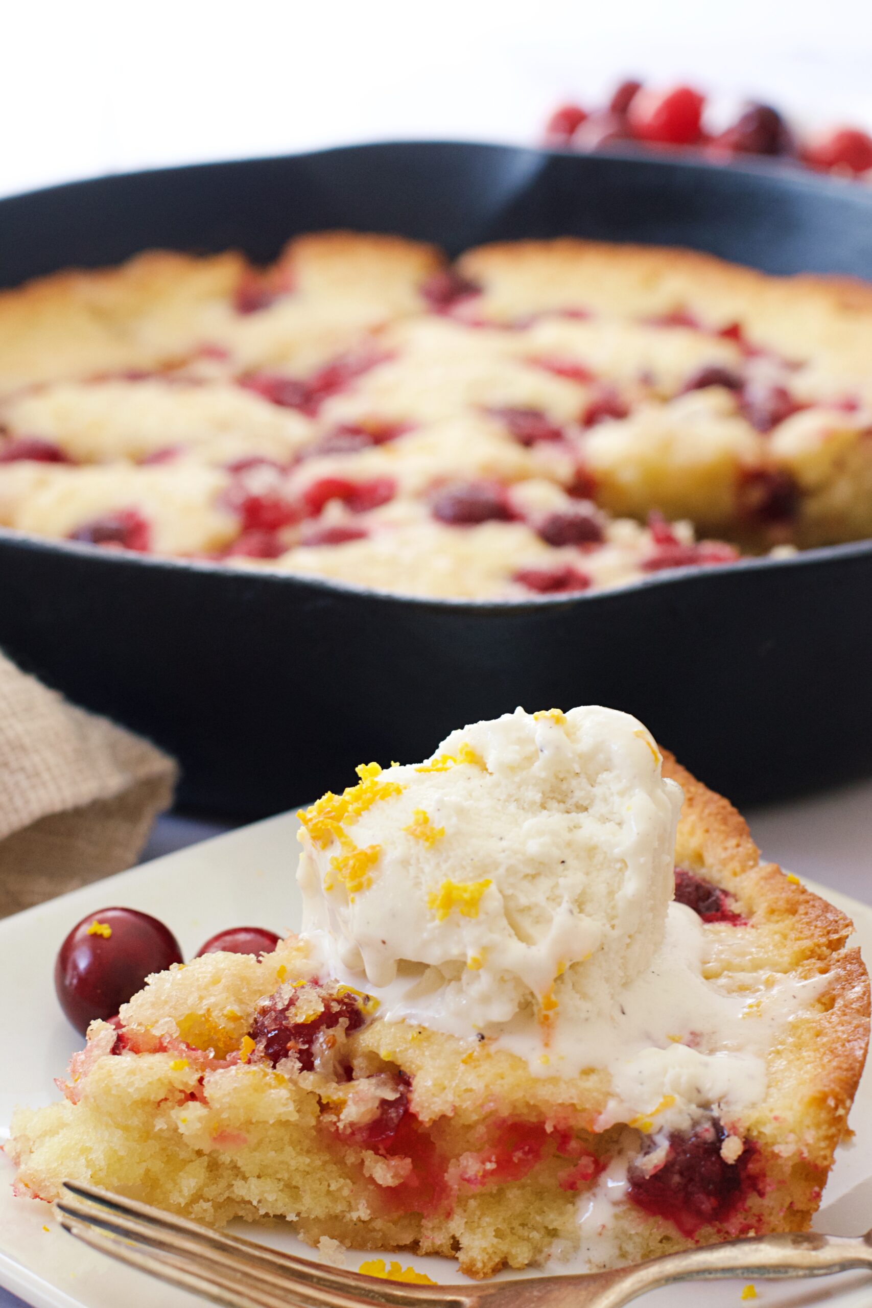Cranberry Skillet Cake Elke Living