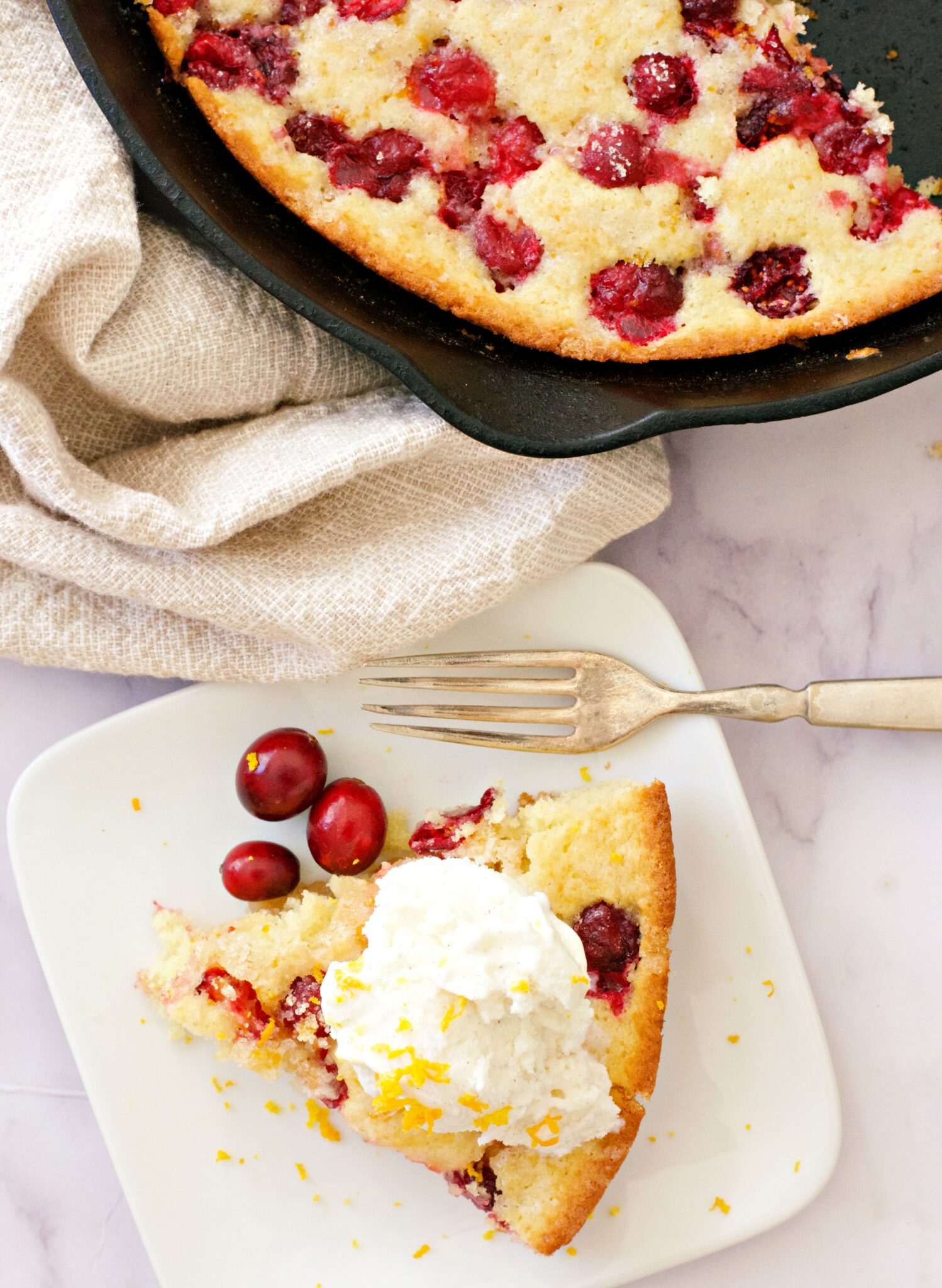 Cranberry Skillet Cake Elke Living