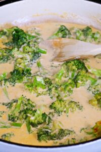 making broccoli Parmesan pasta