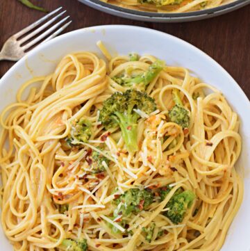 creamy broccoli parmesan pasta