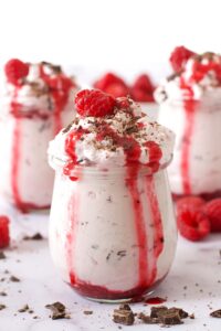 Chocolate raspberry mousse