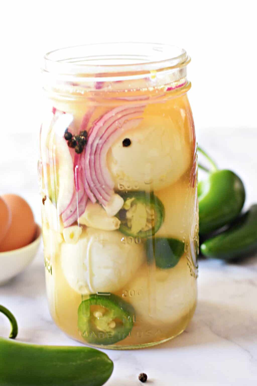 Jalapeno Pickled Eggs Elke Living