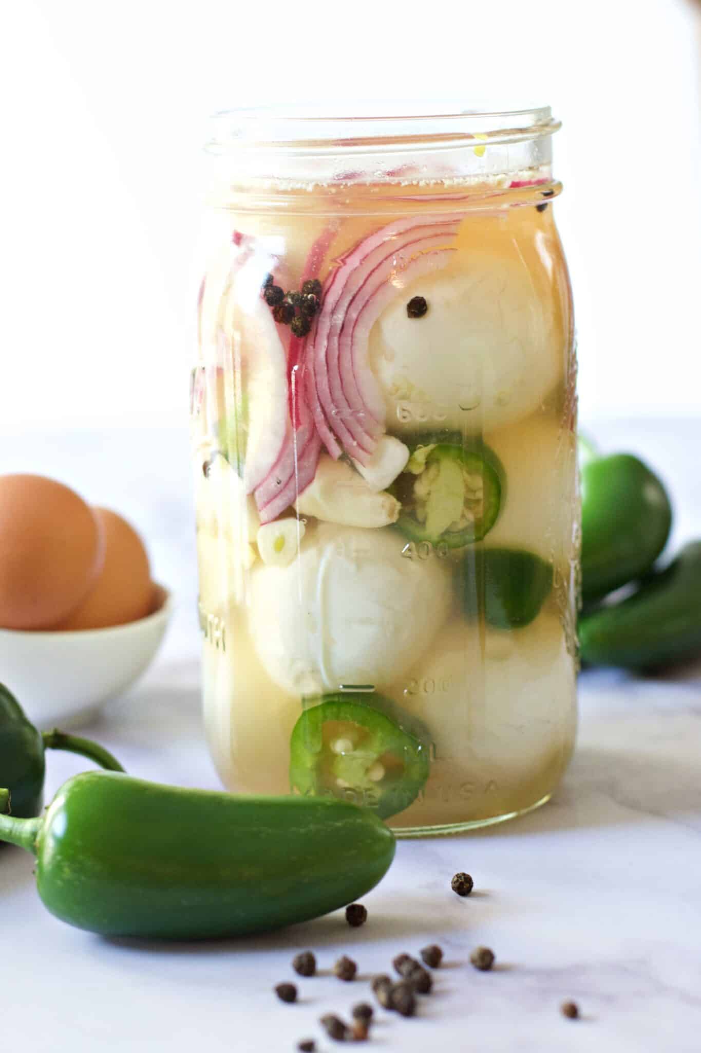 Jalapeno Pickled Eggs Elke Living