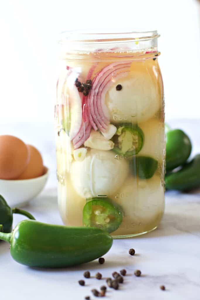 Jalapeno Pickled Eggs Elke Living
