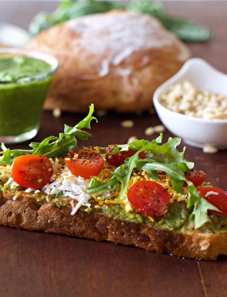 Pesto Breakfast Toast - Elke Living