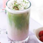 strawberry matcha latte