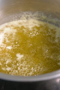 last stages of making ghee
