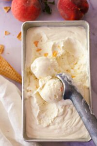 Peaches and Cream Ice Cream - Elke Living