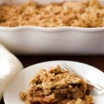 healthy apple crumble