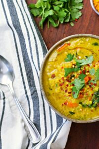 coconut curry lentil soup