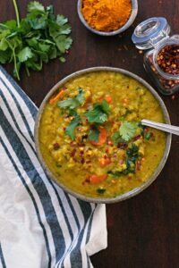 coconut curry lentil soup