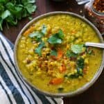 coconut curry lentil soup