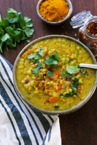 coconut curry lentil soup